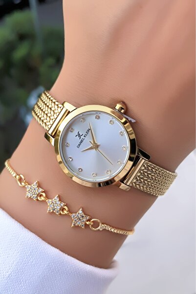 Daniel Klein Original Minimal Gold Color Women's Wristwatch – |   Bracelet wi...