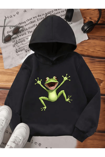 NIMBLECO Children's Hooded Printed Sweatshirt