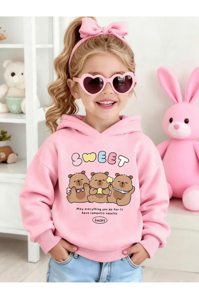 Cevval Children's Hooded Printed Sweatshirt