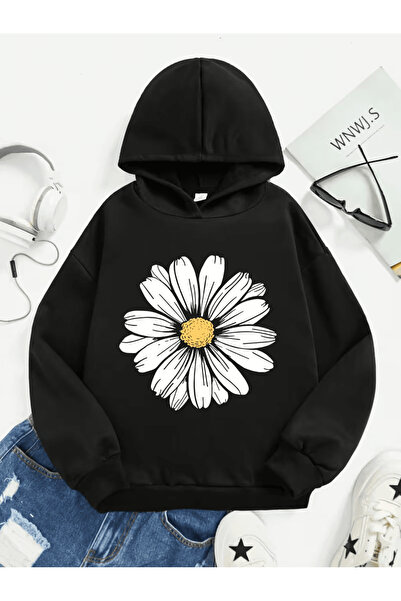 YUNAYT Children's Hooded Printed Sweatshirt