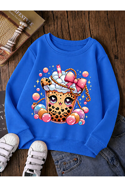 Cevval Children's Crew Neck Printed Sweatshirt