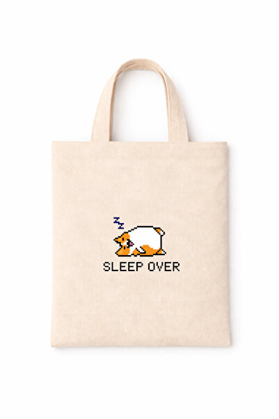 FANA Book Bag Colorful Slogan Printed Mini Canvas Tote Bag