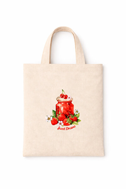 FANA Book Bag Colorful Slogan Printed Mini Canvas Tote Bag