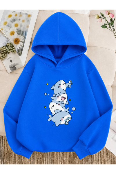 Cevval Children's Hooded Printed Sweatshirt