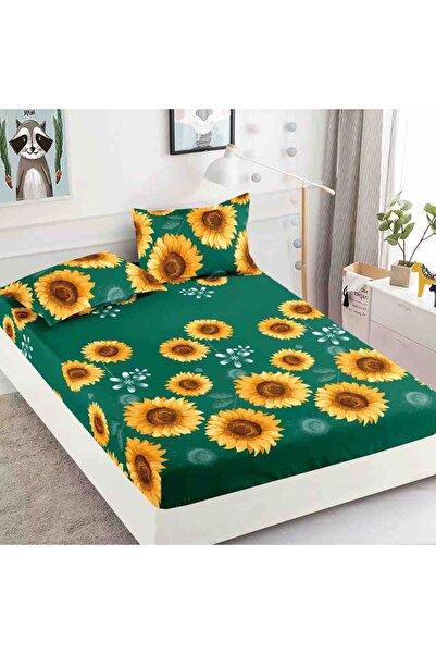 JOJO HOME Bed cover set with Stretchy for mattress 180x200 + 2 pillowcases 50...