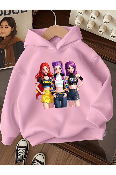 Cevval Children's Hooded Printed Sweatshirt