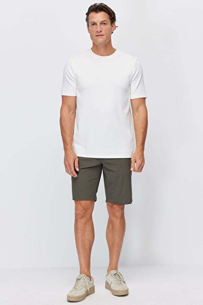 PAULMARK Men's Jogger Shorts with Elastic Waistband