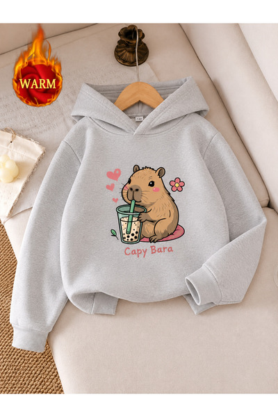 Cevval Children's Hooded Printed Sweatshirt