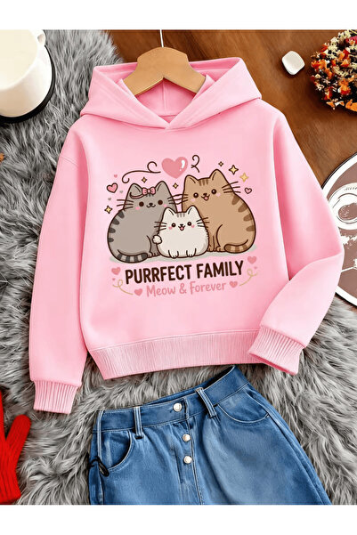Cevval Children's Hooded Printed Sweatshirt