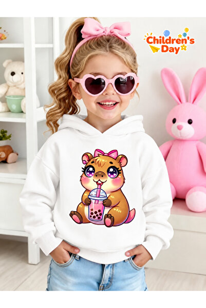 Cevval Children's Hooded Printed Sweatshirt