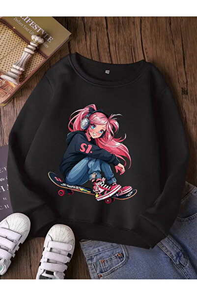 NIMBLECO Children's Crew Neck Printed Sweatshirt