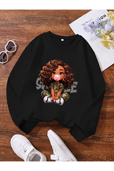 NIMBLECO Children's Crew Neck Printed Sweatshirt