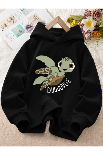 NIMBLECO Children's Hooded Printed Sweatshirt