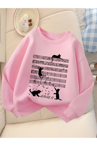 Cevval Children's Crew Neck Printed Sweatshirt