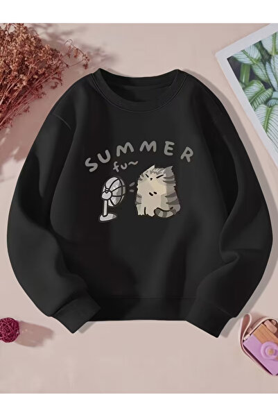 NIMBLECO Children's Crew Neck Printed Sweatshirt