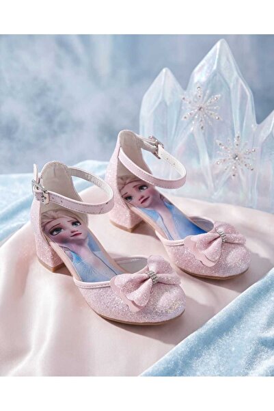 Generic Brand Pink Children's Character-Themed Evening Dress Shoes with Heels