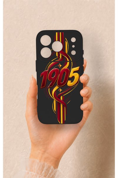 Vip Case iPhone 17 Pro Compatible Yellow Red Ivy Patterned Silicone Case