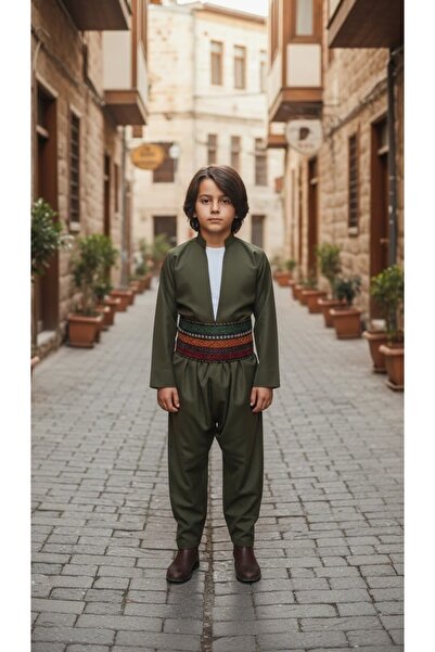 MODA Erkek Kız Çocuk Yöresel Botani Şal U Şepik Puşi Hediyeli
