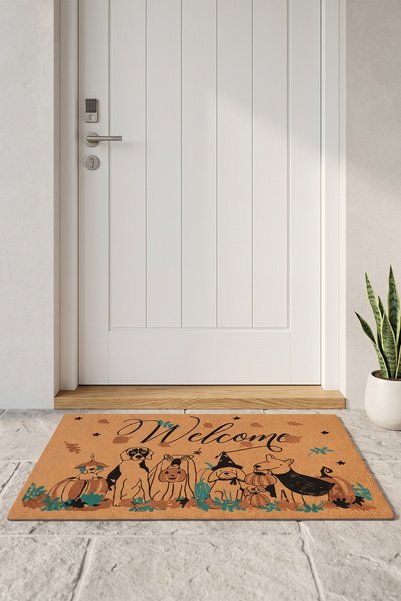 tropikal home سجادة أمام الباب مضادة للانزلاق، سجادة زخرفية للمنزل والمكتب، مقاس 45x70 سم