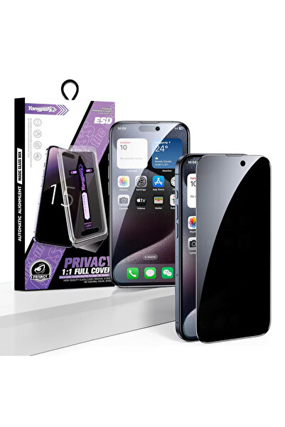 GrandMobile Kit folie de protecție auto anti-spion cu auto-aliniere și auto-curățare pentru iPhone 11 Pro