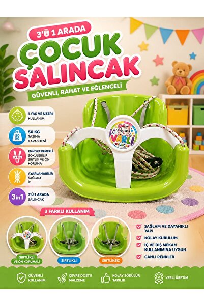 Çocuk & Bebek Salıncağı - Salıncak Emniyet Kemerli