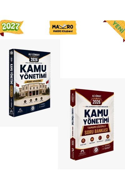Makro Kitabevi Yayınları Makro Kitabevi 2026 KPSS Kaymakamlık Kamu Yönetimi K...