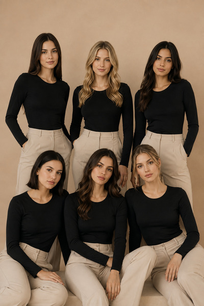 Nymora Women's 6-Piece Crew Neck Long Sleeve Modal Cotton Stretch Undershirt ...