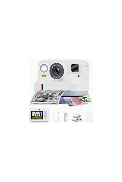 Wifi Telefon Bağlantılı 2.0 inç Ekran 2 Kameralı Anında Resim Baskılı Çocuk Fotoğraf Makinesi