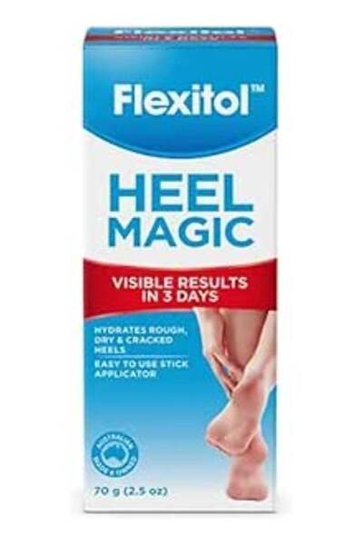 FLEXITOL Heel Magic Stick Applicator for Rough, Dry & Cracked Heels, 70g
