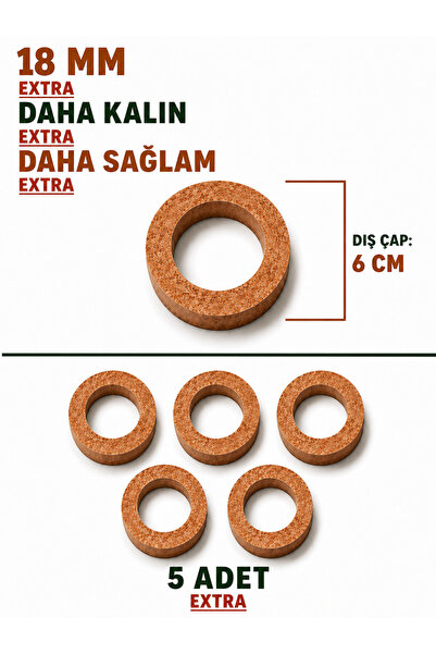 Buradadavar Hobi Ahşap 6 Cm Çap 5 Adet Ham Mdf, 18mm Kalınlık, 6 Cm Kasnak, B...