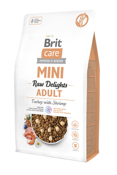 Brit Care Mini Irk Yetişkin Köpekler İçin, Tahılsız, Hipoalerjenik Hindi Etli...