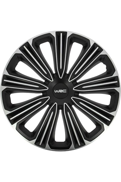 WRC Σετ Τάσια Αυτοκινήτου 4 τεμαχίων 15 " Μαύρο/Ασημί (007491)