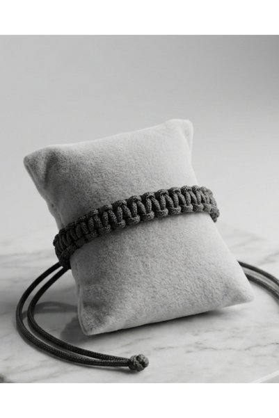 BHCL Unisex Parachute Cord Macrame Braided Bracelet Adjustable Sliding Knot Waterproof Couple Bracelet Outdoor