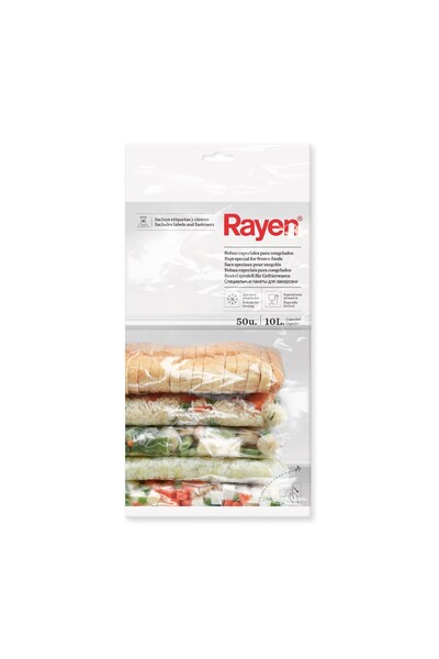 Rayen Σακούλες κατάψυξης τροφίμων 10L 45x30εκ. 50 τεμάχια. (6013.01)