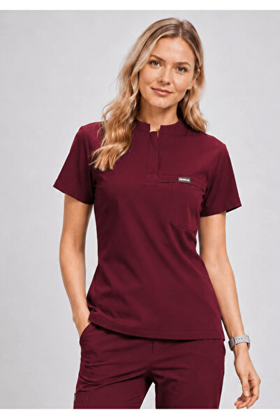 Simirna Üniforma Doar Topul |   MARİN Uniformă clinică premium din Lycra pent...