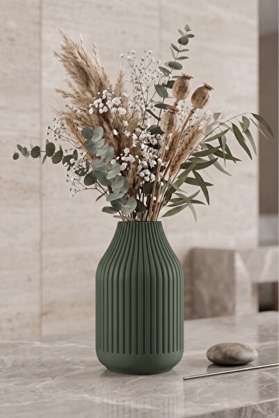 Lumense Sakura Modern Dekoratif Vazo & Çiçeklik - İskandinav Tarzı Bohem - Pl...