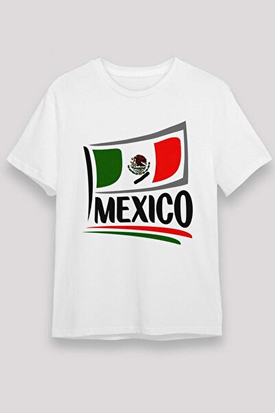 Darkhane Mexican Flag and Mexico Text Printed T-Shirt