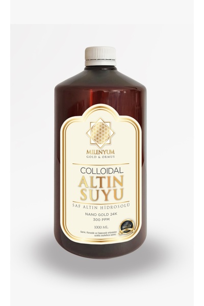 Kolloidal Altın Suyu Nano Altın Hidrosolü 300 PPM 1000 ml