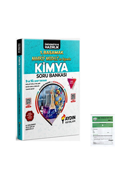 Aydın Yayınları 2028 Kimya Maarif Modeline Uyumlu 1. Basamak Soru Bankası +ıc...