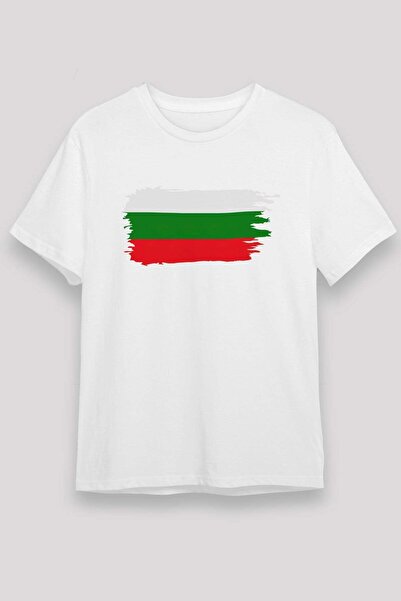 Darkhane Bulgaria Flag Brushstroke Printed T-Shirt