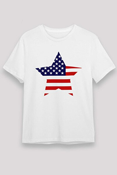 Darkhane America Flag Star Printed T-Shirt