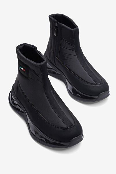 Mubiano Γυναικείες μπότες αλεξίπτωτου Nubuck με λεπτομέρεια φερμουάρ, casual,...