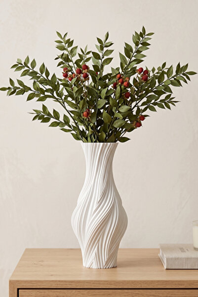 Lumense Flora Modern Dekoratif Vazo & Çiçeklik - İskandinav Tarzı Bohem - Pla...