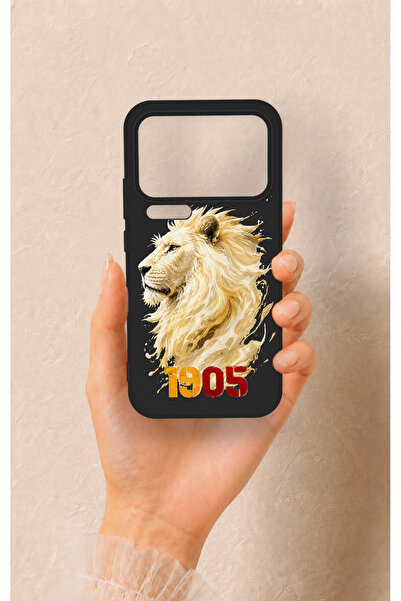 Vip Case Mi 17 Pro Max Uyumlu Sarı Kırmızı 1905 Aslan Desenli Silikon Kılıf