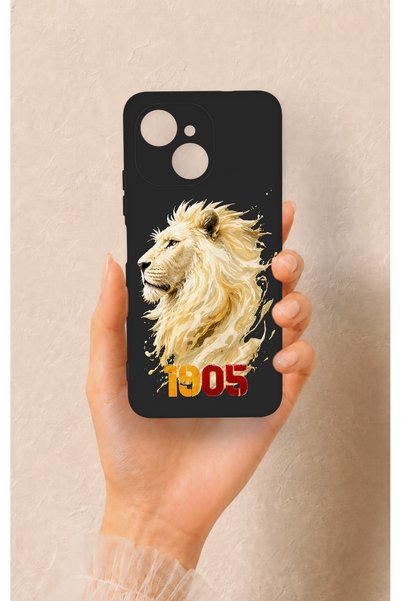 Vip Case Tecno Spark 40C Compatible Yellow Red 1905 Lion Pattern Silicone Case