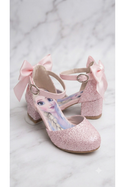 PATİK BEBE Girls' Elsali Pink Color Bow Decorated Comfortable Fit Stylish Squ...