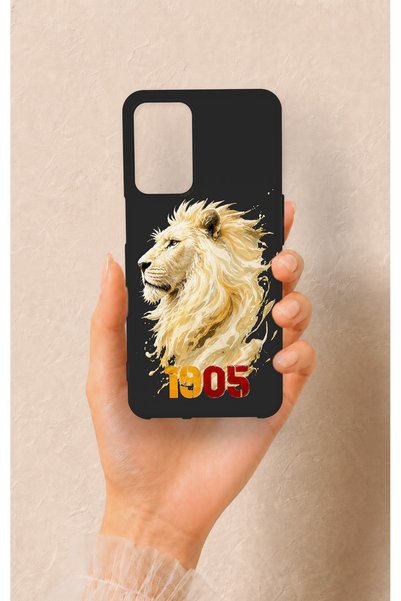 Vip Case Oppo A16 Compatible Yellow Red 1905 Lion Pattern Silicone Case