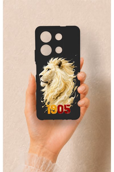 Vip Case Infinix Note 30 Compatible Yellow Red 1905 Lion Pattern Silicone Case