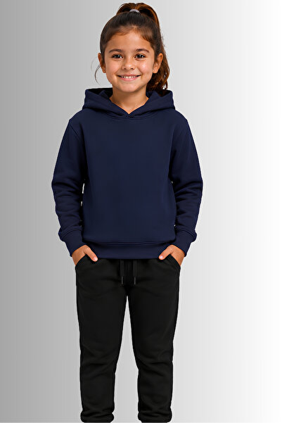 Windy Island Girl's Hooded 100% Cotton 3-Yarn Sweatshirt