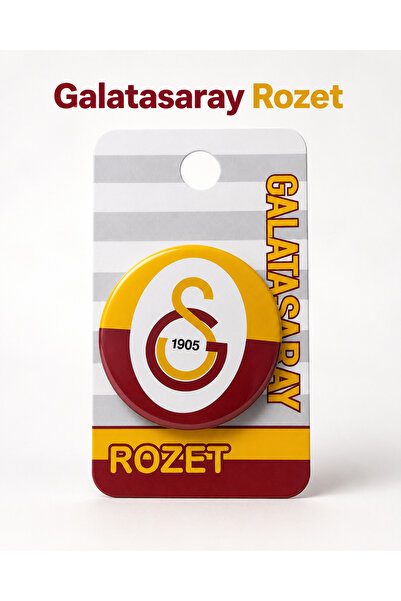 Galatasaray Lisanslı Taraftar Rozeti – Sarı Kırmızı Metal İğneli Aksesuar, Çanta ve Kıyafet Rozeti, 1 Adet